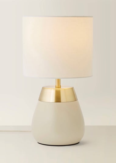 ValueLights Hurst Cream Touch Touch Table Lamp