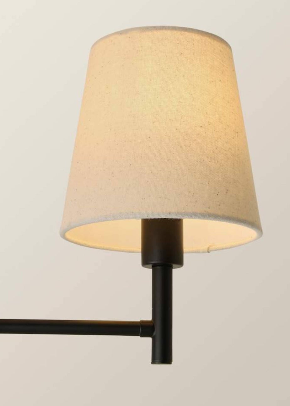 ValueLights Kincaid 3 Arm Black Chandelier Ceiling Light