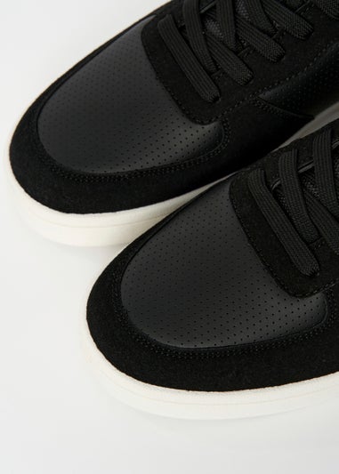 Crosshatch Black/White Avelino Trainers