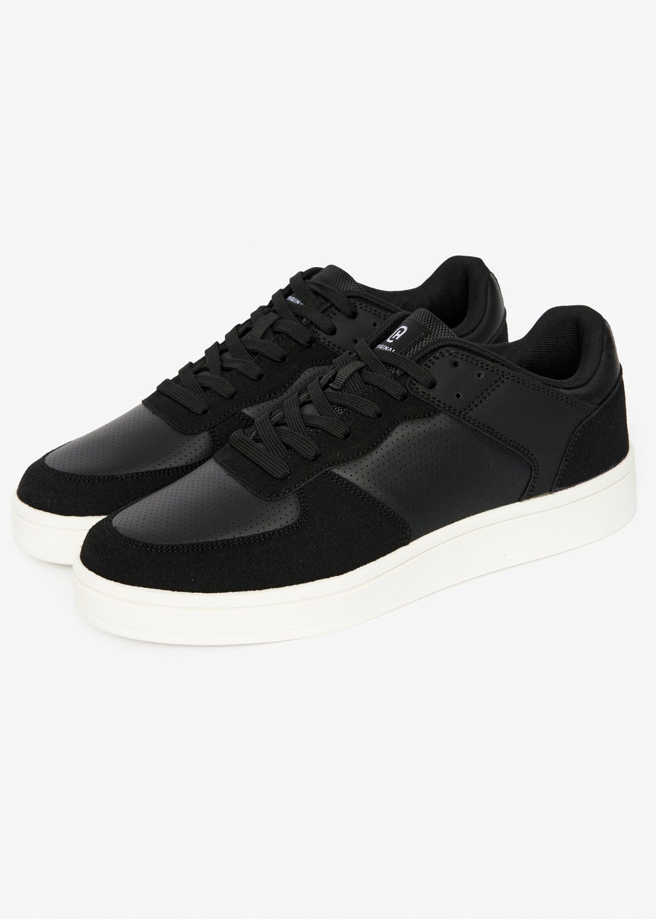 Crosshatch Black/White Avelino Trainers