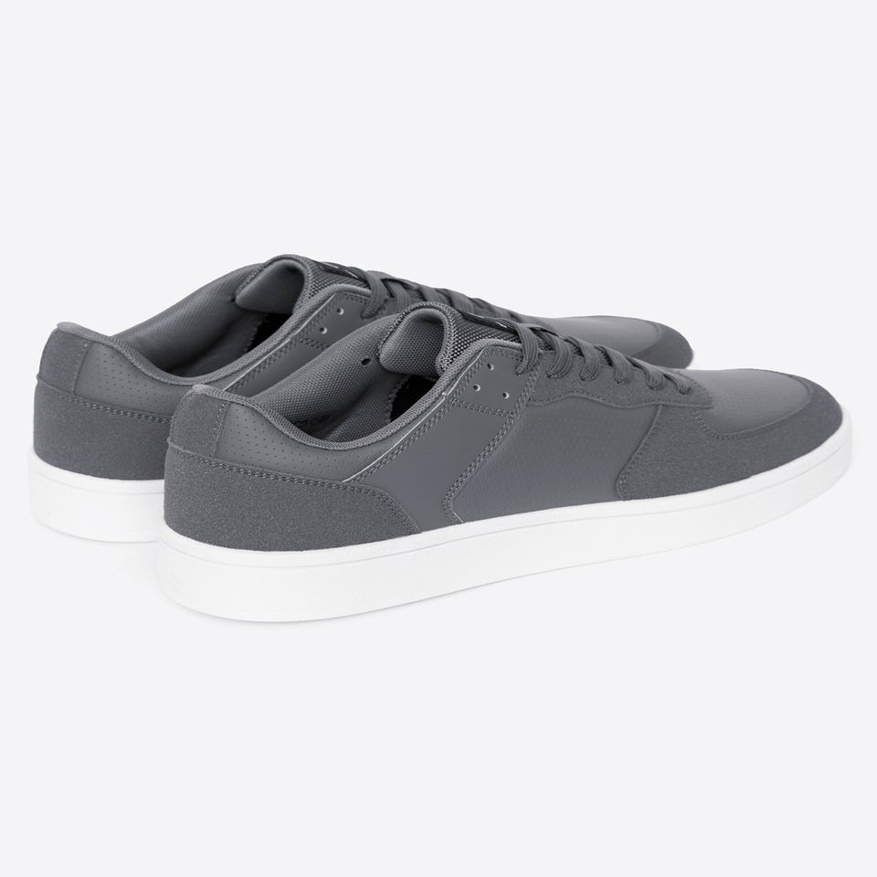 Crosshatch Grey/White Avelino Trainers