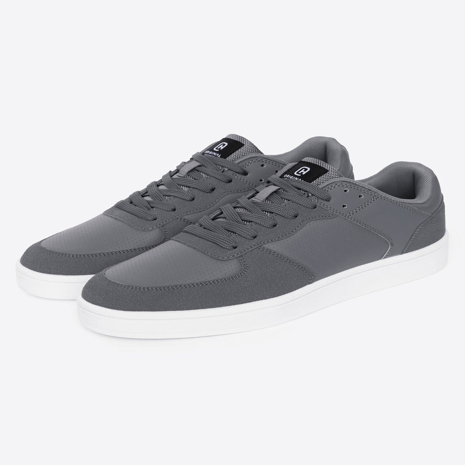 Crosshatch Grey/White Avelino Trainers
