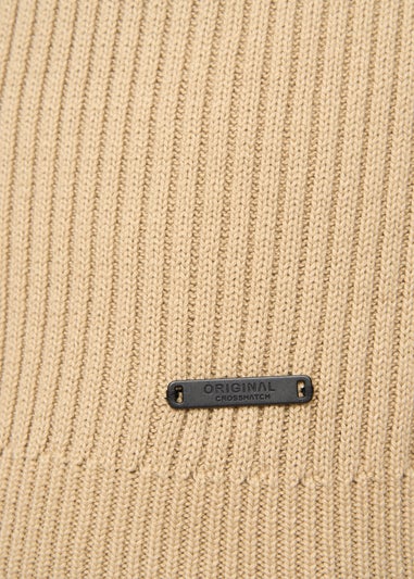 Crosshatch Stone Havaline 1/4 Zip Knit
