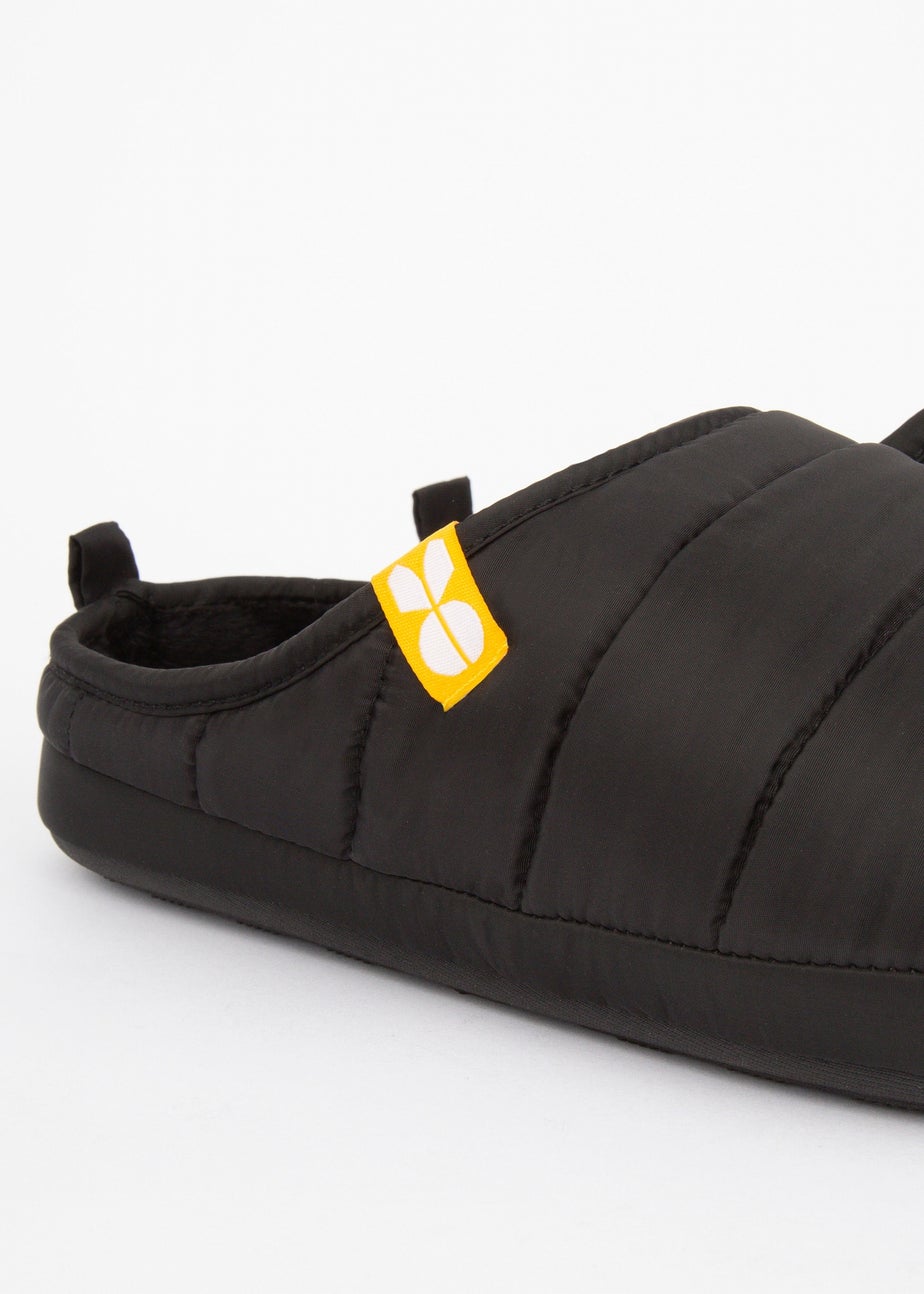 Crosshatch Black Padfoot Slippers