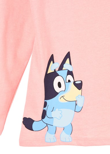 Bluey Pocket Kids Pink Long Sleeve Top (3-8 Years)