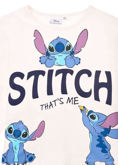 Disney Stitch Bounce Kids White Long Sleeve Top (3-8 Years)
