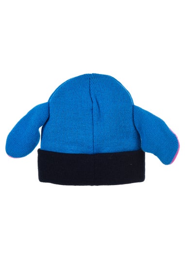 Disney Stitch Face Kids Navy Hat & Glove Set