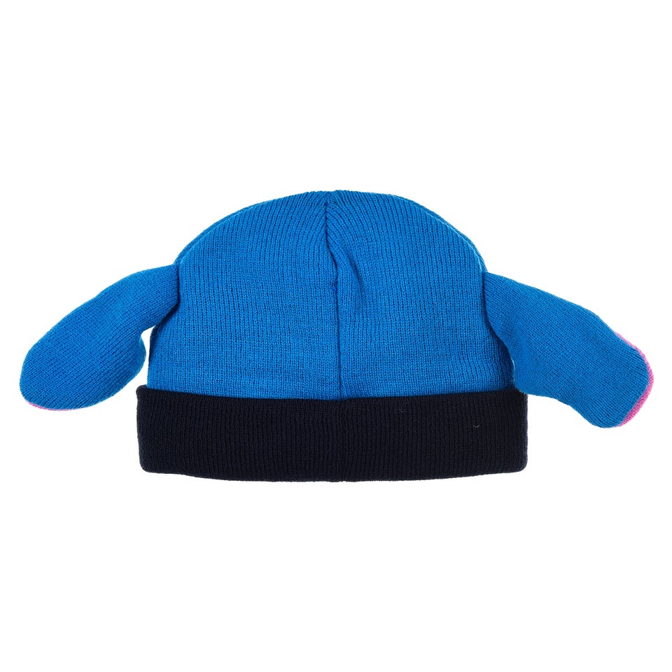 Disney Stitch Face Kids Navy Hat & Glove Set