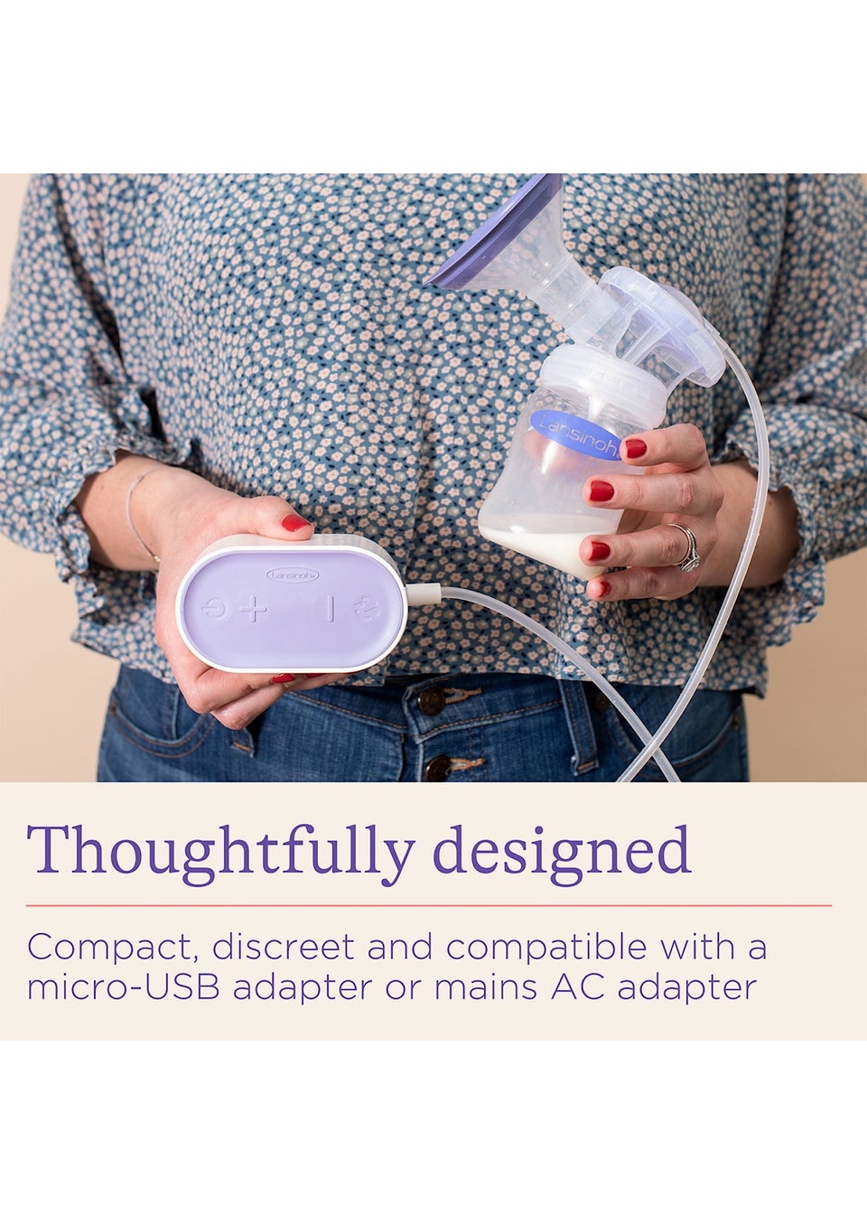 Lansinoh Clear Compact Electric Breast Pump