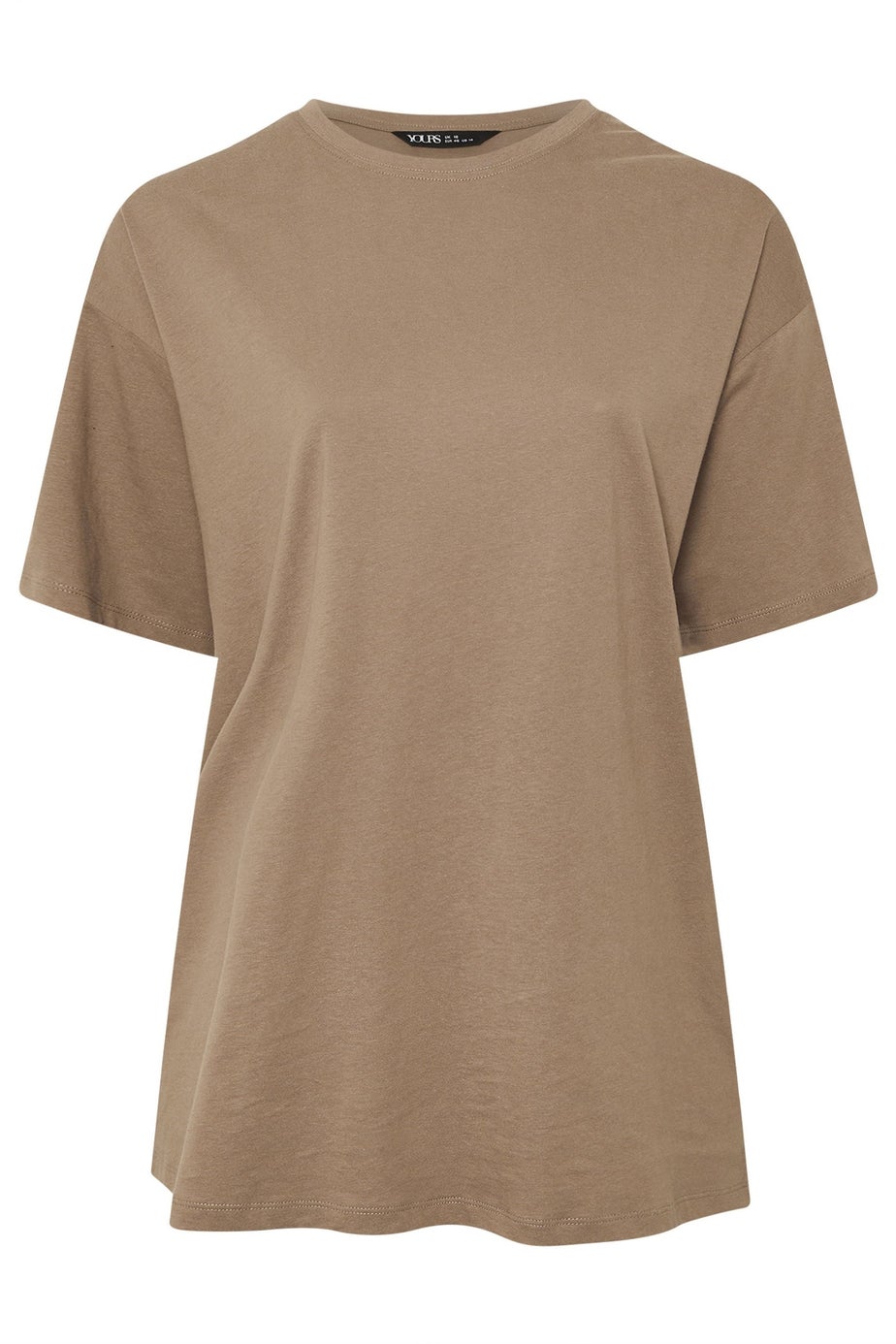 Yours Brown Relaxed Longline T-Shirt