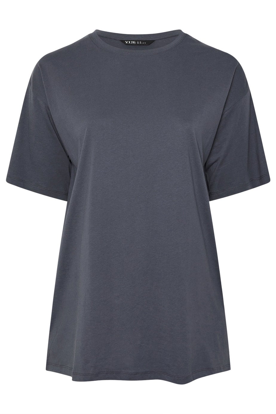 Yours Grey Relaxed Longline T-Shirt
