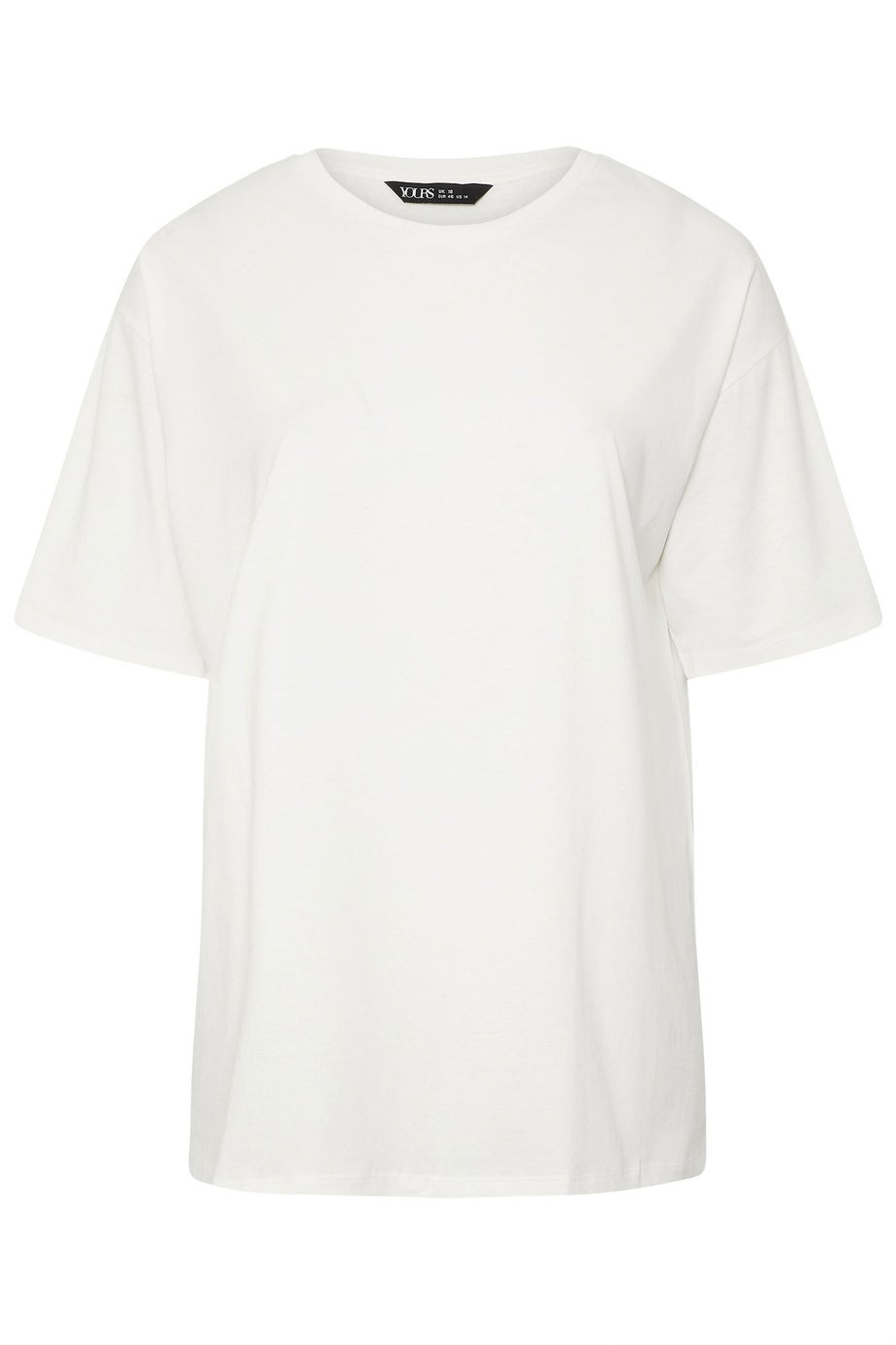 Yours White Relaxed Longline T-Shirt