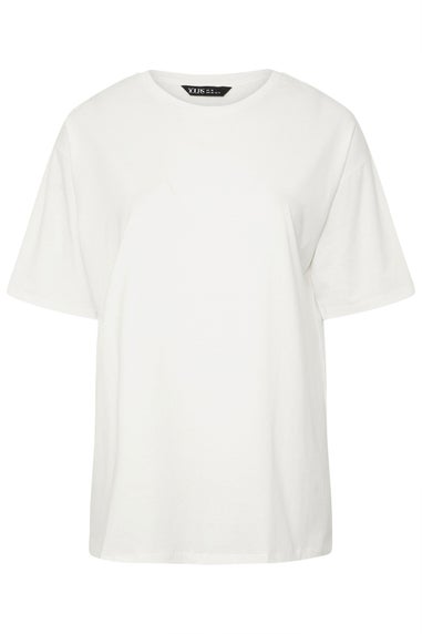 Yours White Relaxed Longline T-Shirt