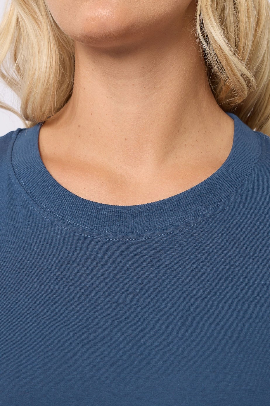 Yours Curve Navy Blue Seam Detail Skater Top