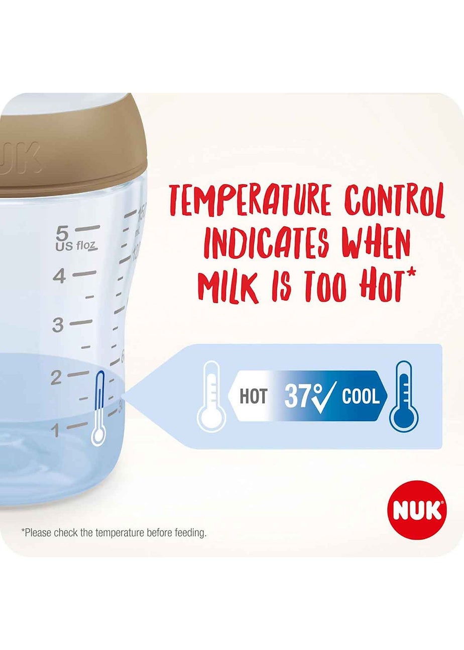 NUK Clear Perfect Match 260ml Feeding Bottles 3 Pack