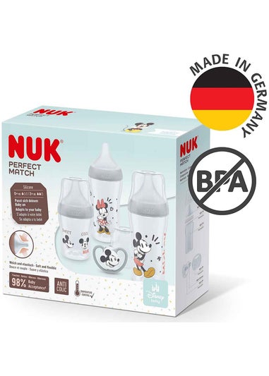 NUK Clear Perfect Match Starter Kit - Mickey Mouse