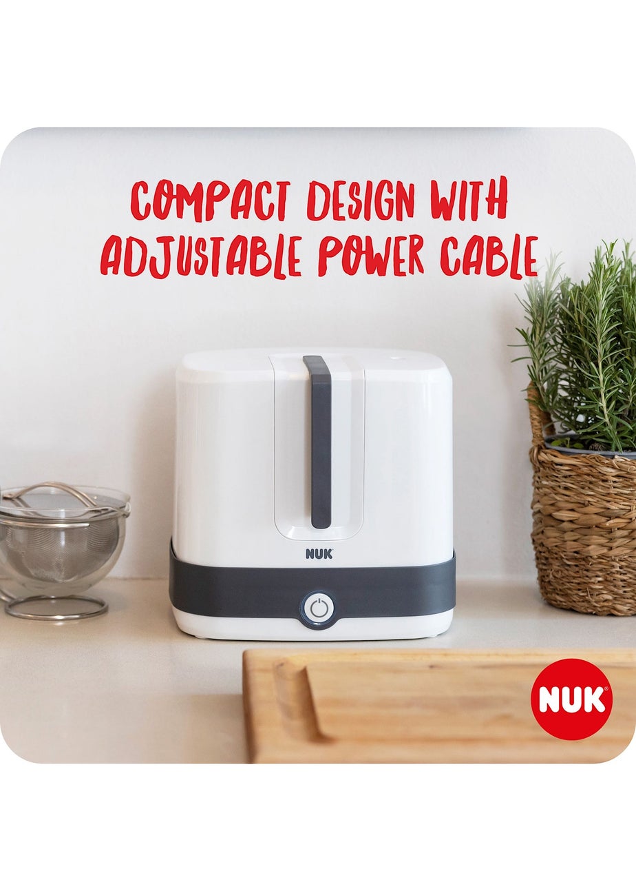 NUK White Vario Express Steam Steriliser
