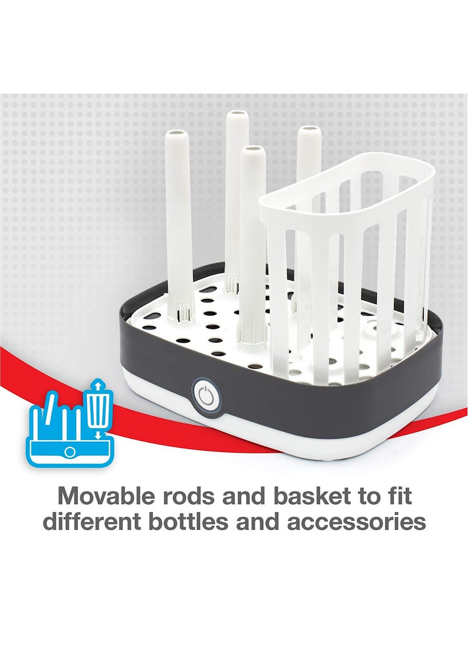 NUK White Vario Express Steam Steriliser