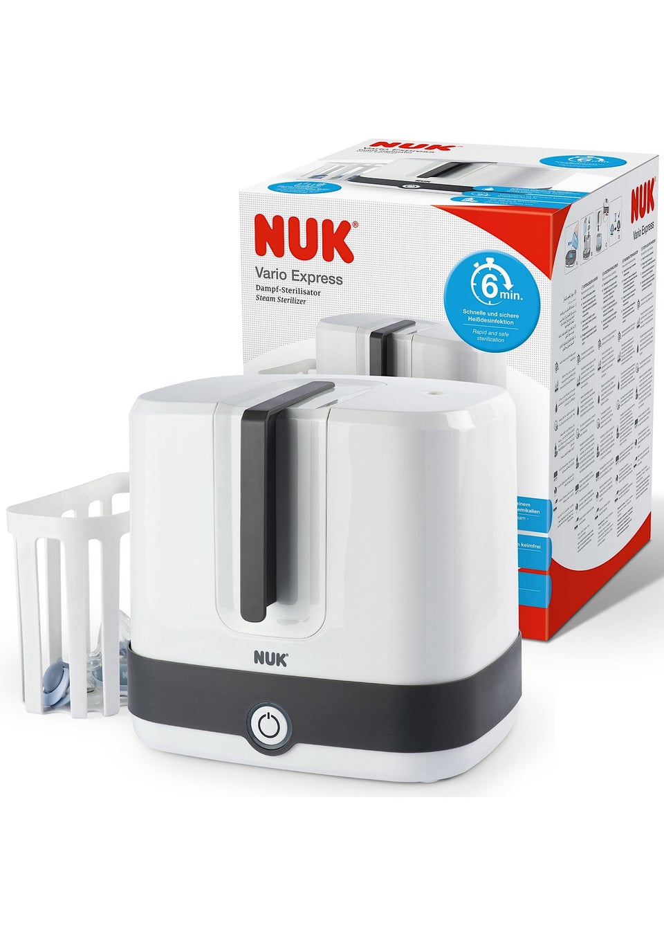 NUK White Vario Express Steam Steriliser