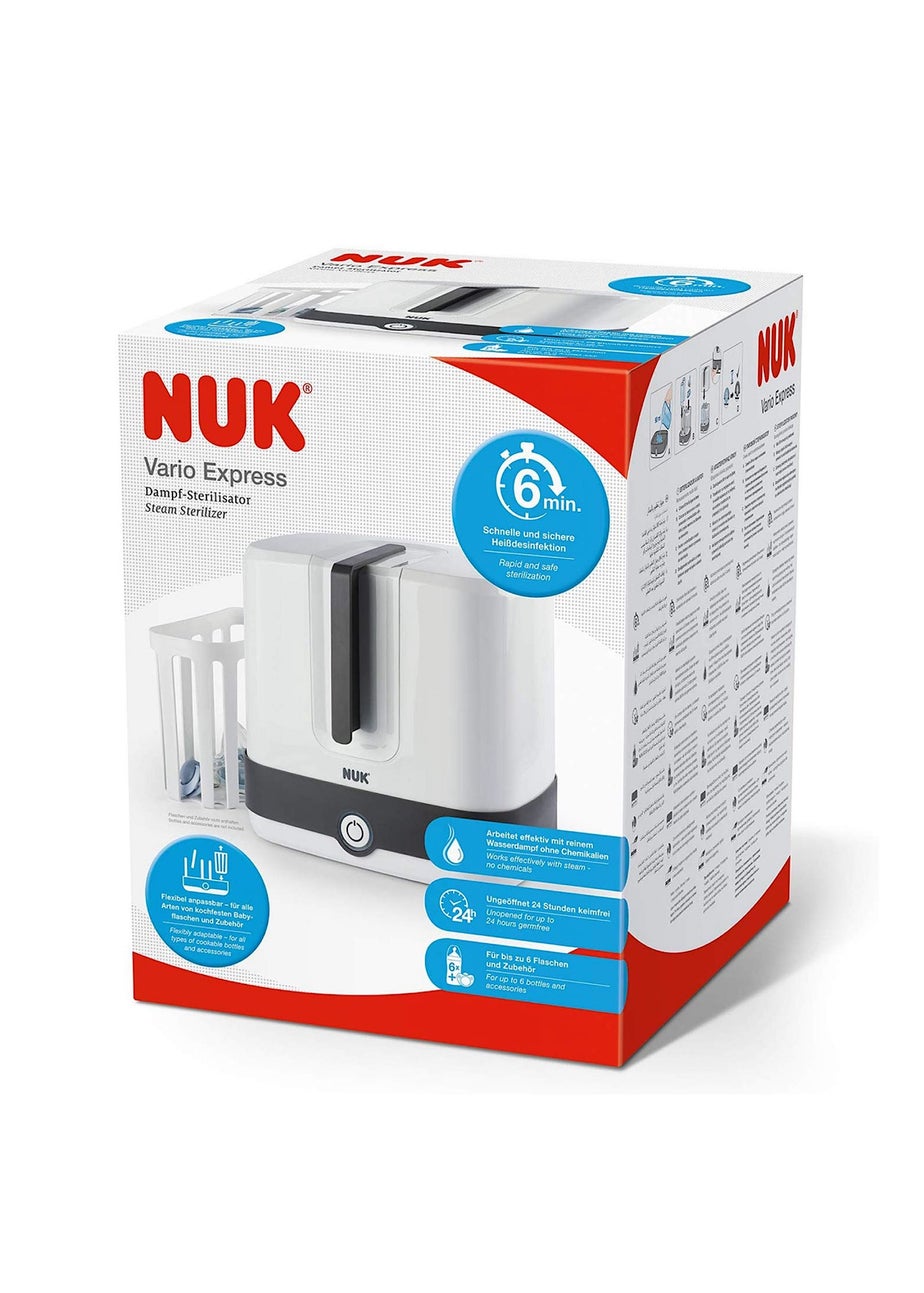 NUK White Vario Express Steam Steriliser