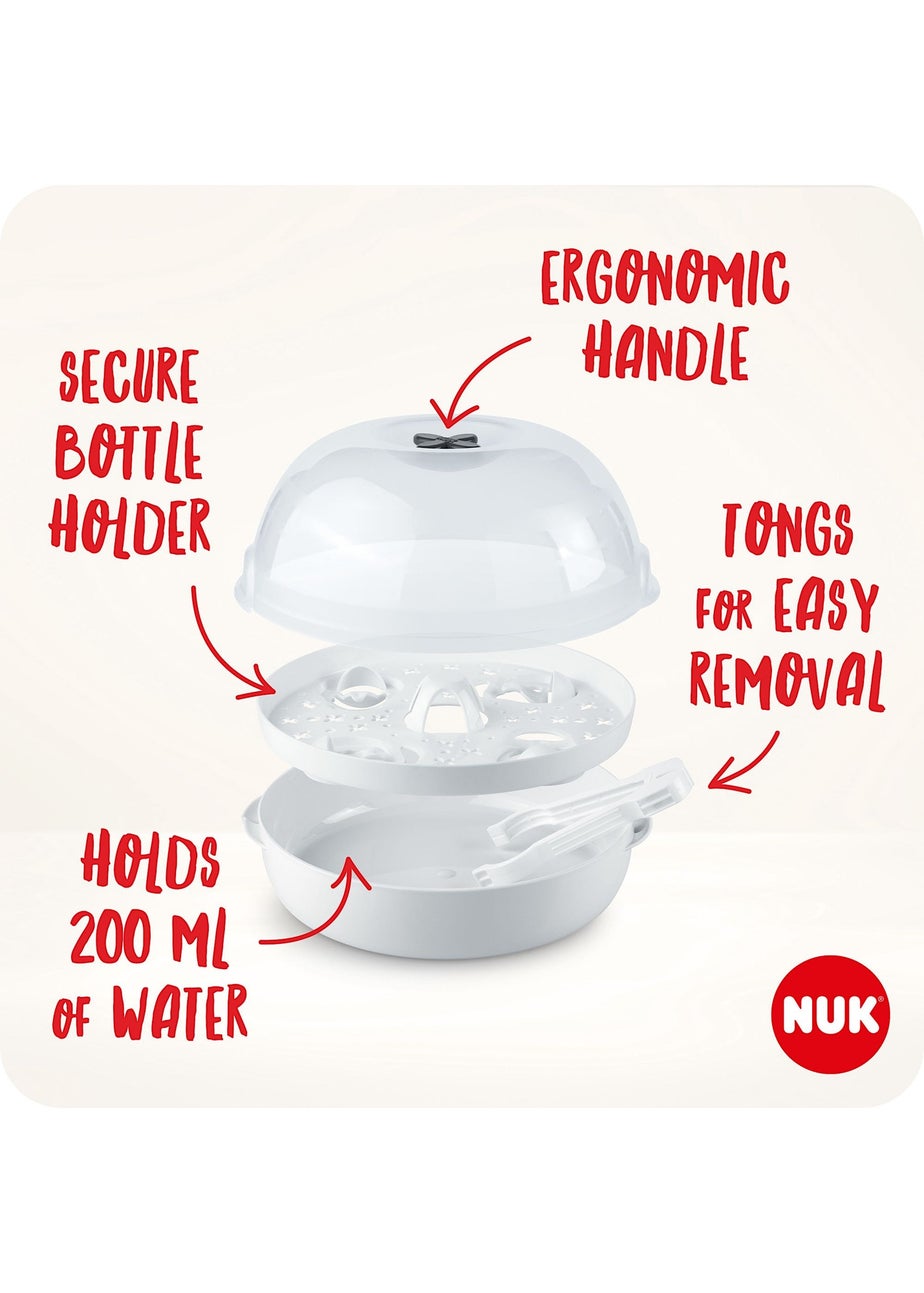 NUK White Microwave Express Plus Steriliser
