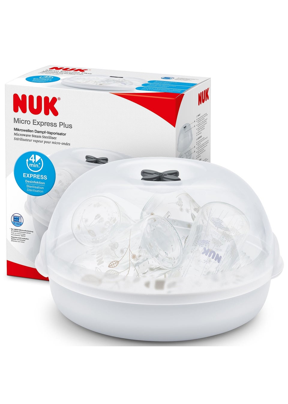 NUK White Microwave Express Plus Steriliser