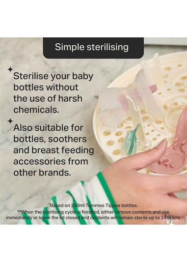 Tommee Tippee White Microwave Steam Steriliser