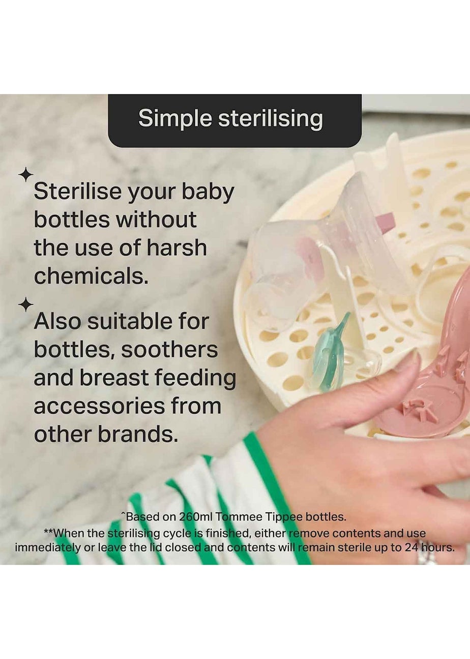Tommee Tippee White Microwave Steam Steriliser