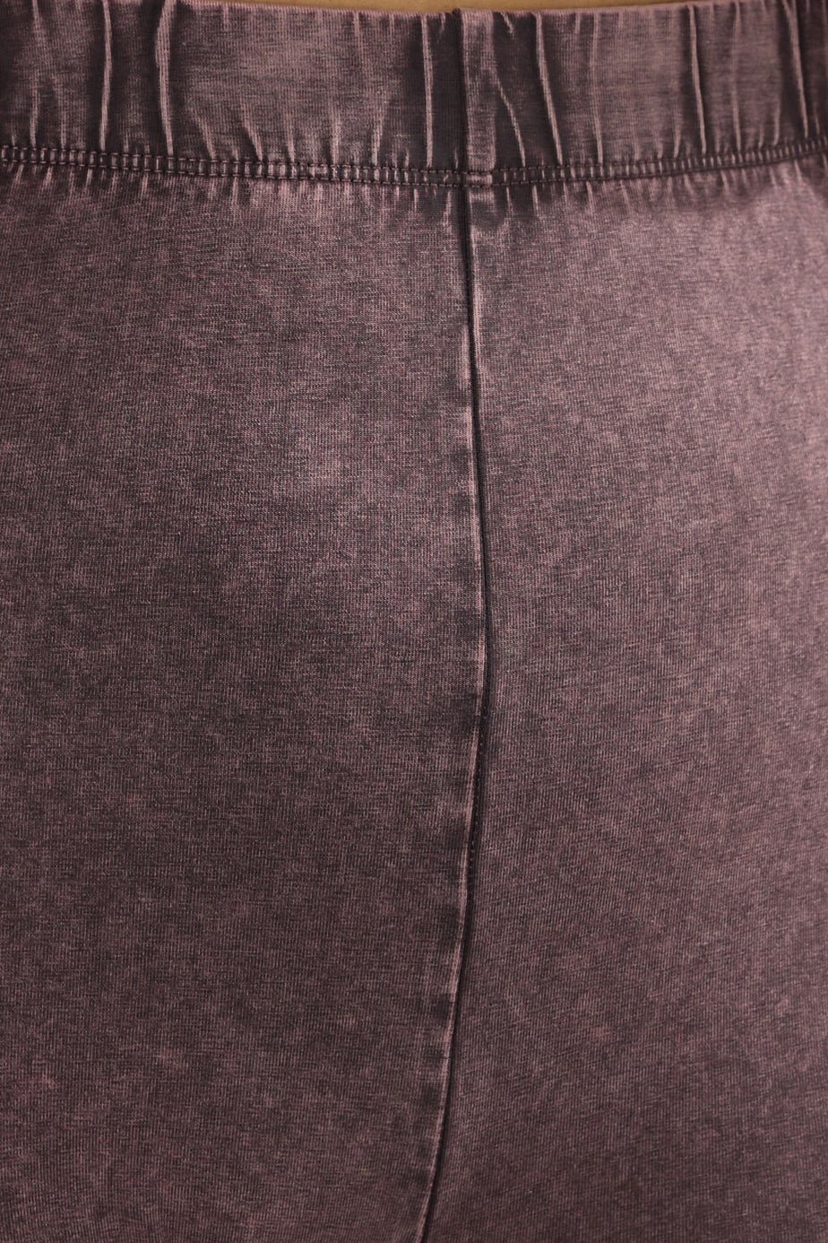 Yours Curve Burgundy Red Acid Wash Leggings