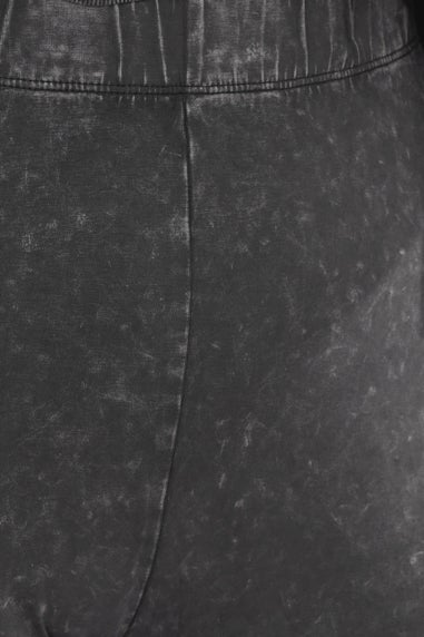 Yours Black Acid Wash Leggings