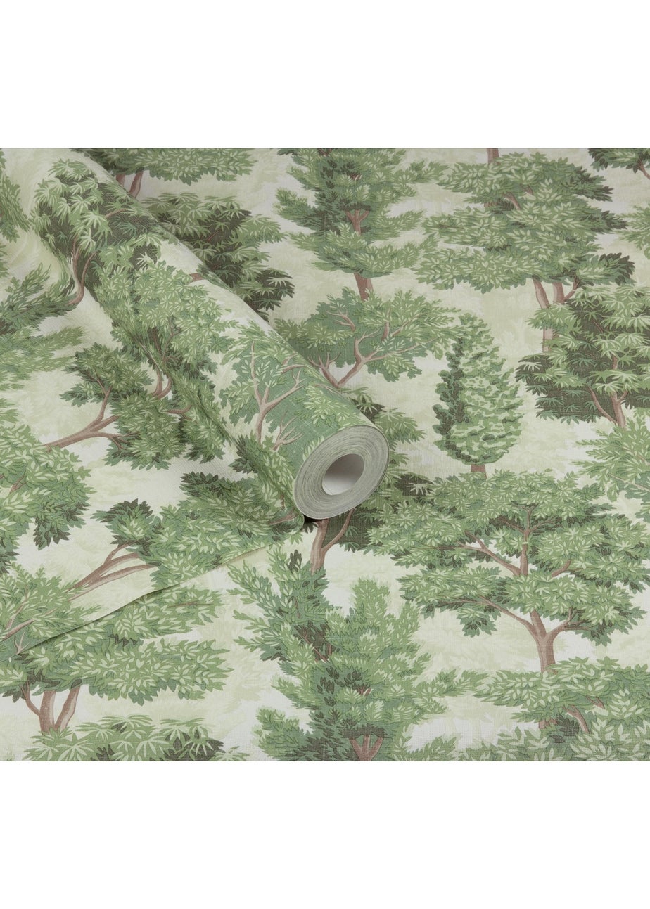 Arthouse Organic Forest Green Wallpaper