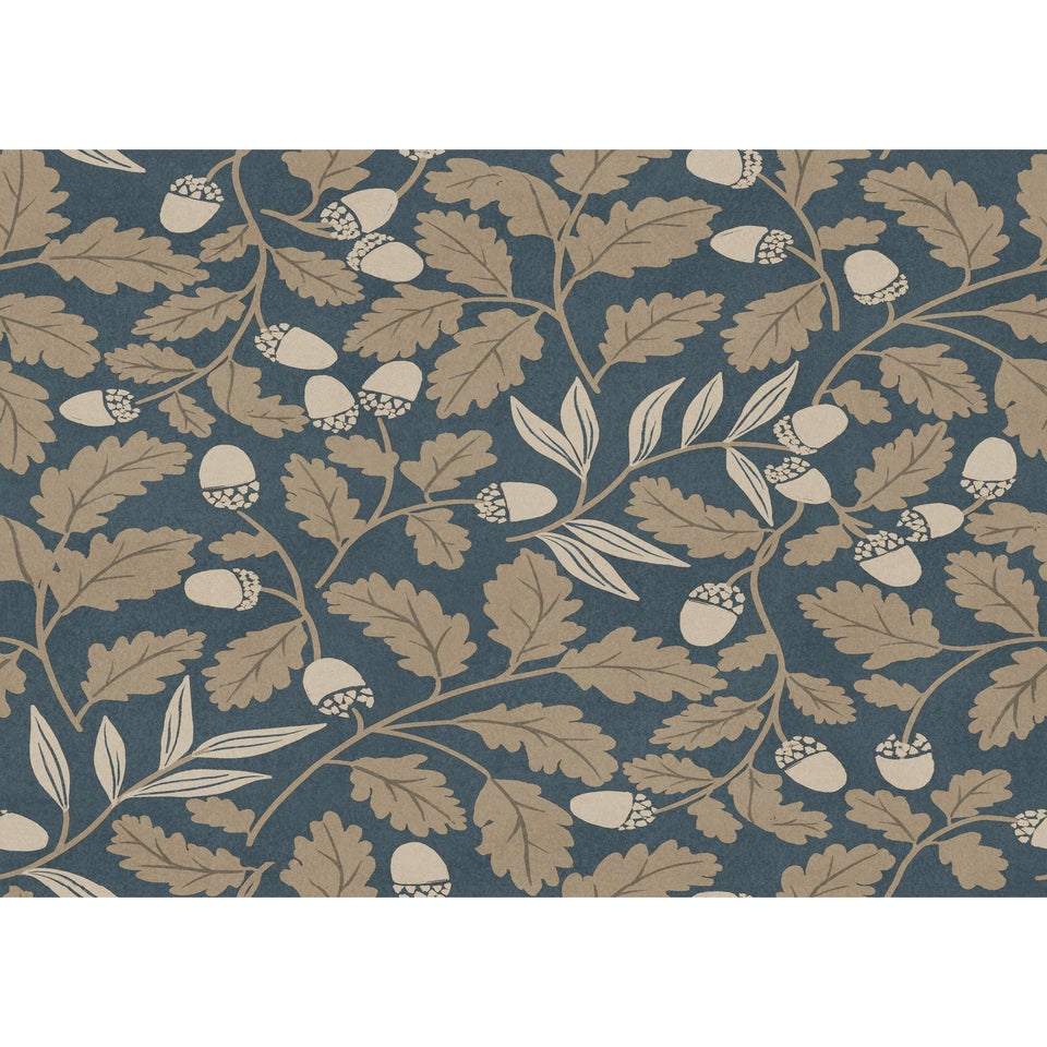 Arthouse Acorn Trail Navy Wallpaper