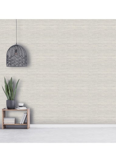Arthouse Ginkgo Plain Grey Wallpaper