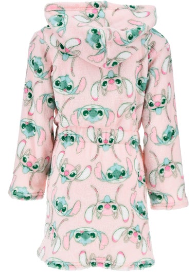 Disney Stitch Face Pattern Kids Dressing Gown (3-8 Years)