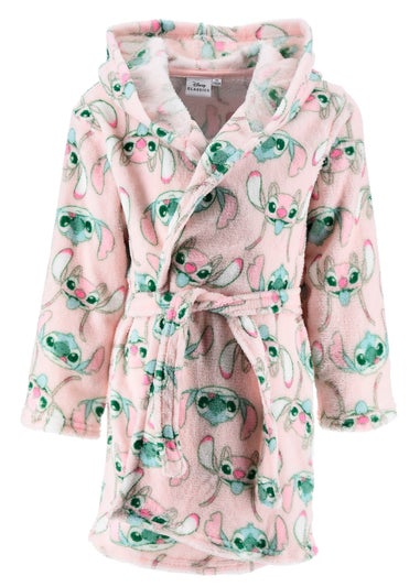 Disney Stitch Face Pattern Kids Dressing Gown (3-8 Years)