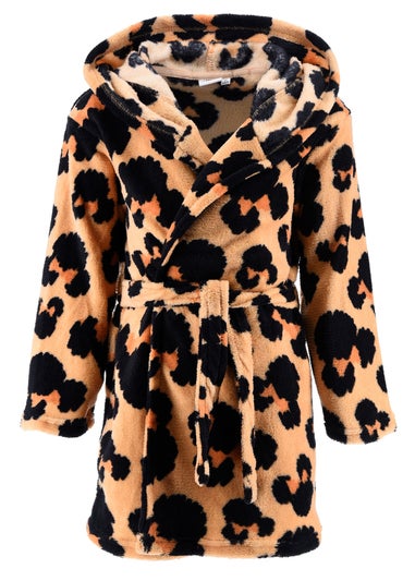 Disney Minnie Mouse Leopard Kids Dressing Gown (3-8 Years)