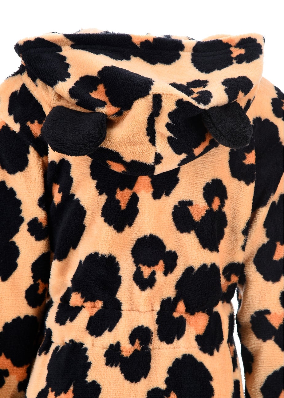 Disney Minnie Mouse Leopard Kids Dressing Gown (3-8 Years)