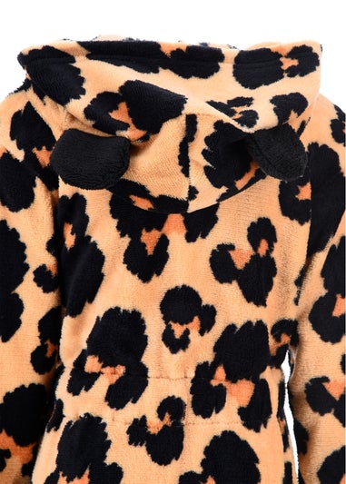 Disney Minnie Mouse Leopard Kids Dressing Gown (3-8 Years)