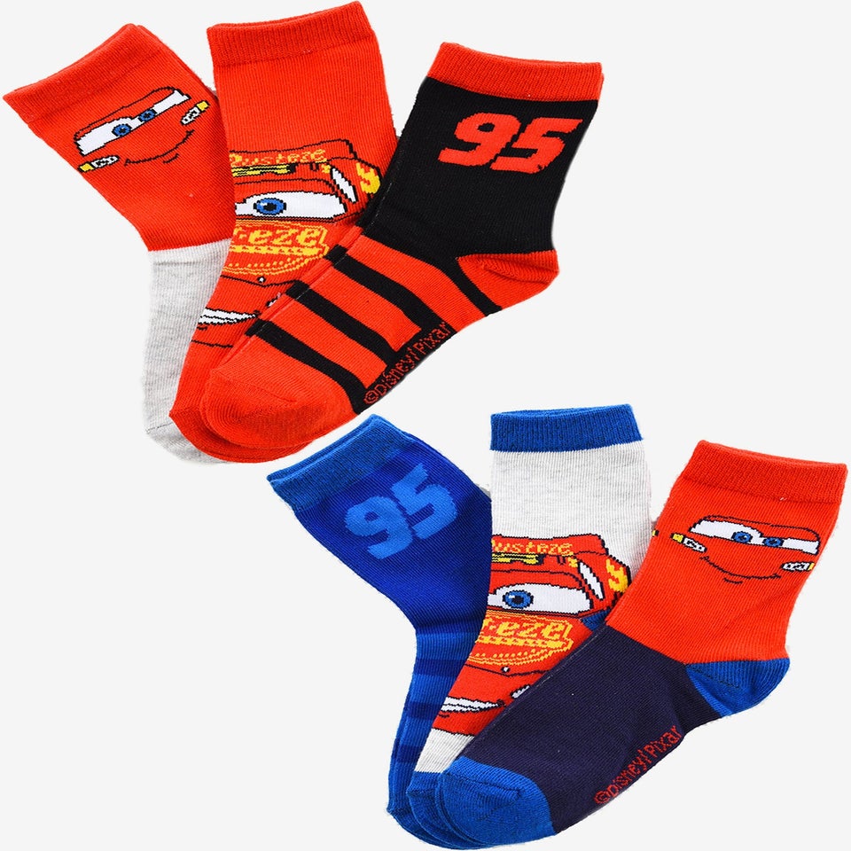 Disney Cars 95 Kids 6 Pack Of Socks