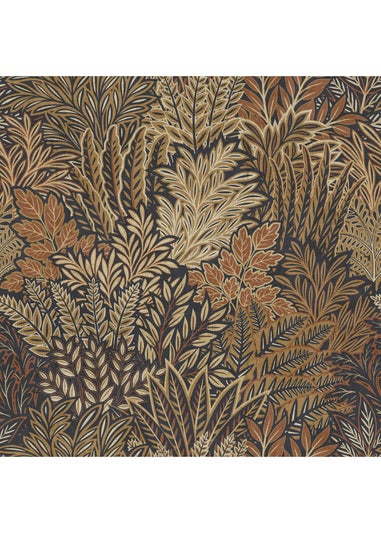 Arthouse Illustrated Foliage Rust Wallpaper