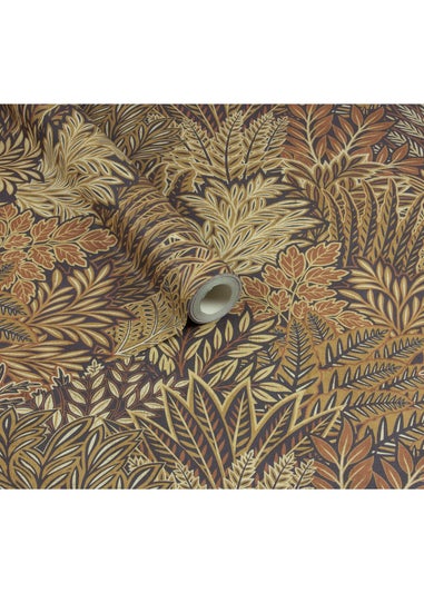 Arthouse Illustrated Foliage Rust Wallpaper