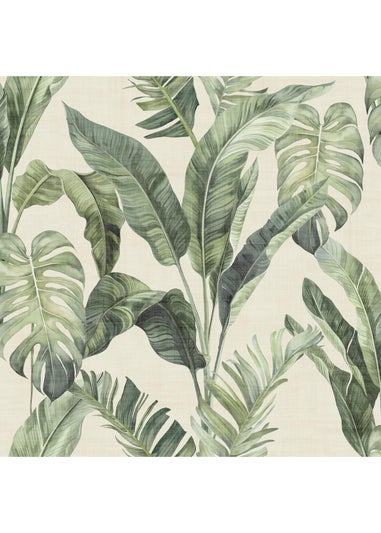 Arthouse Palm Springs Natural Green Wallpaper