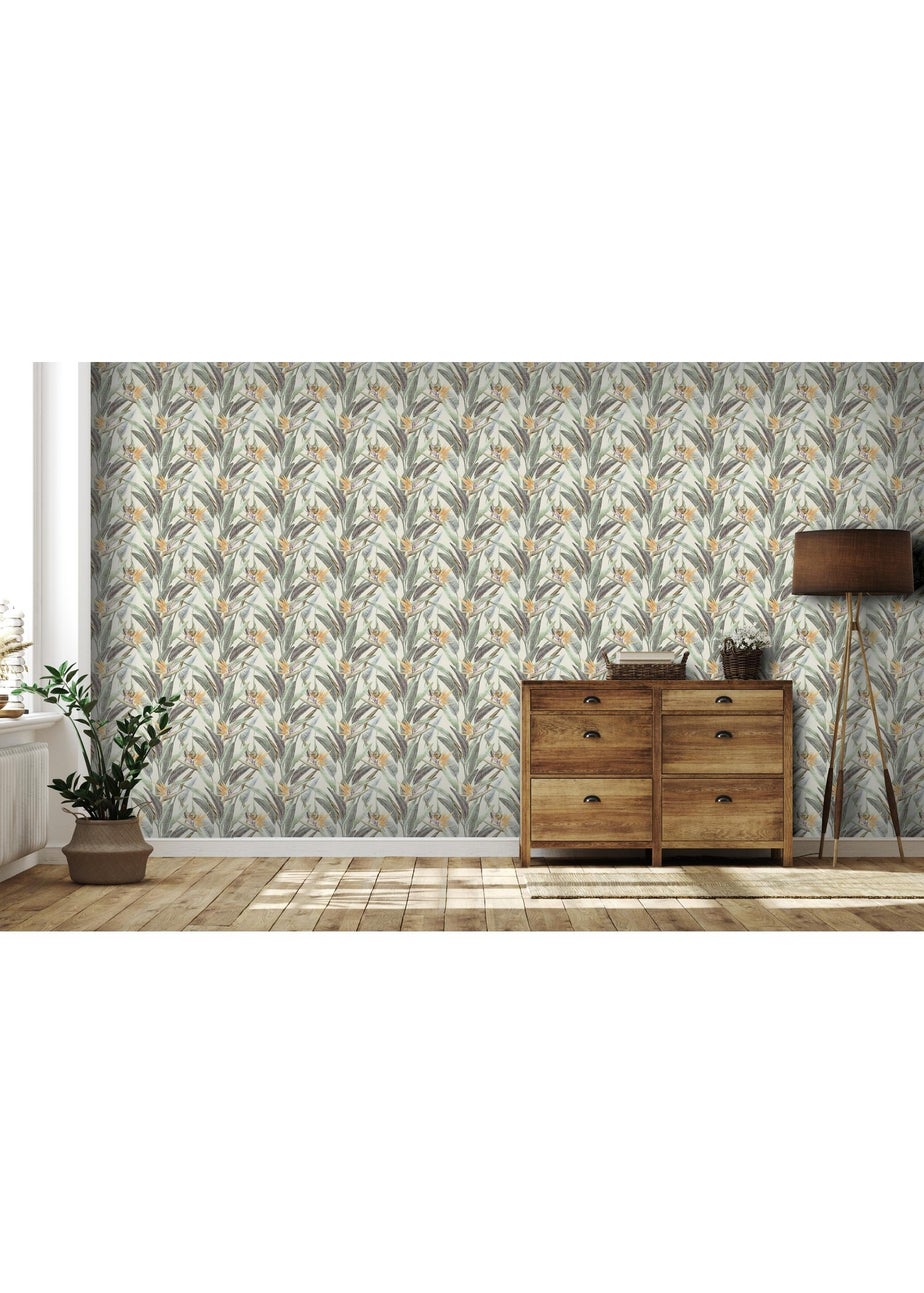 Arthouse Soft Jungle Vines Soft Green Wallpaper