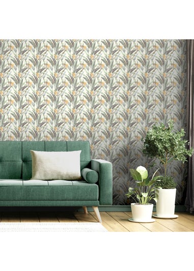 Arthouse Soft Jungle Vines Soft Green Wallpaper