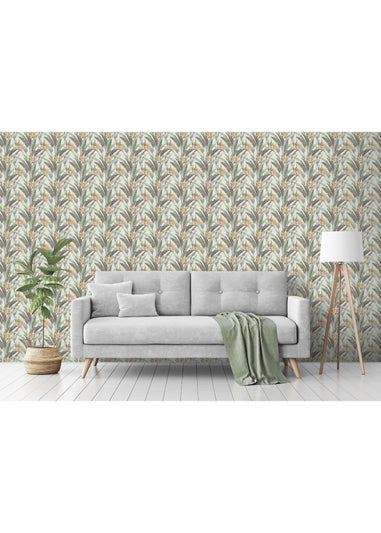 Arthouse Soft Jungle Vines Soft Green Wallpaper