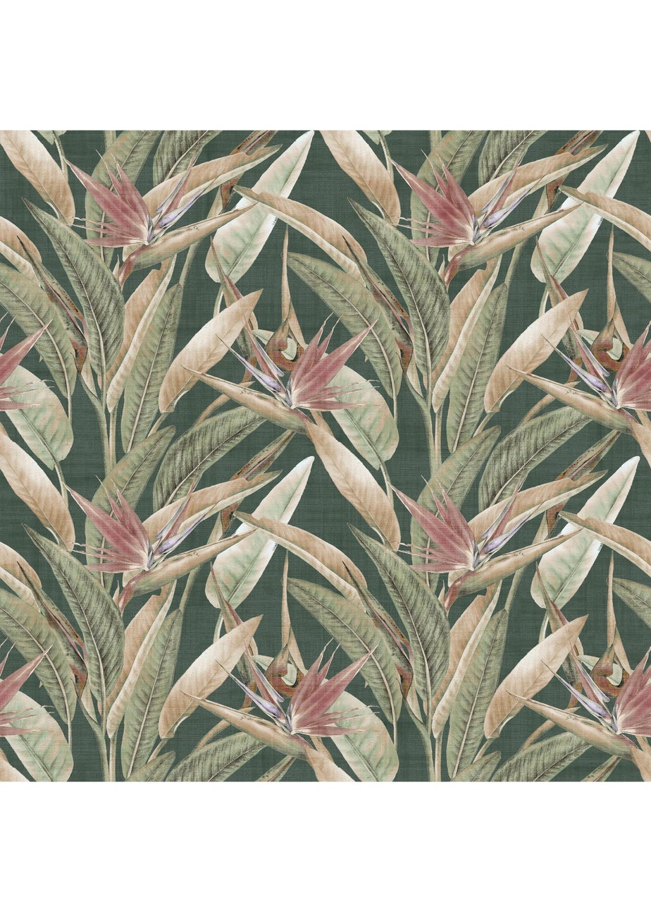 Arthouse Soft Jungle Vines Deep Green Wallpaper