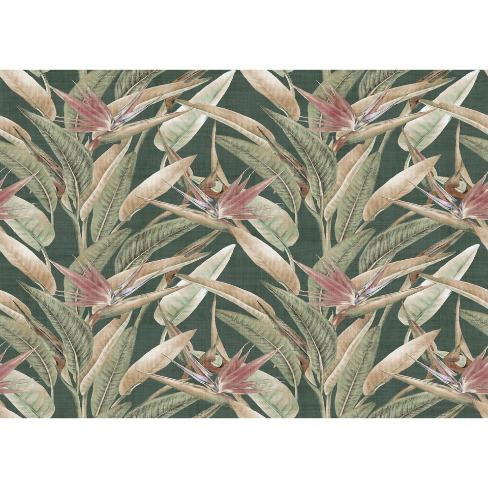 Arthouse Soft Jungle Vines Deep Green Wallpaper