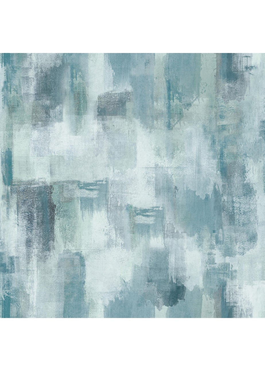 Arthouse Painterly Pattern Blue Wallpaper