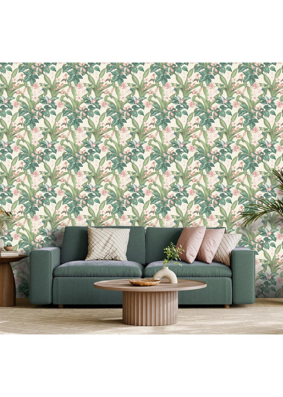 Arthouse Pretty Botanical Neutral Wallpaper