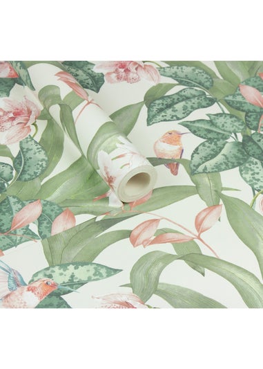 Arthouse Pretty Botanical Neutral Wallpaper